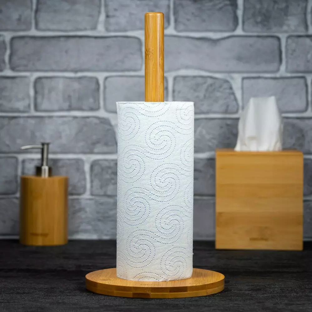 STOJAK NA RĘCZNIK PAPIEROWY BAMBUS KINGHOFF 1688 Kod producenta KH-1688