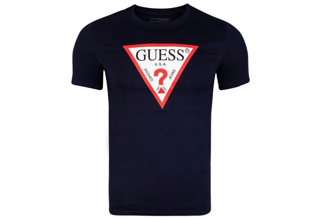 

Guess Koszulka Męska T-shirt Original Navy r. S