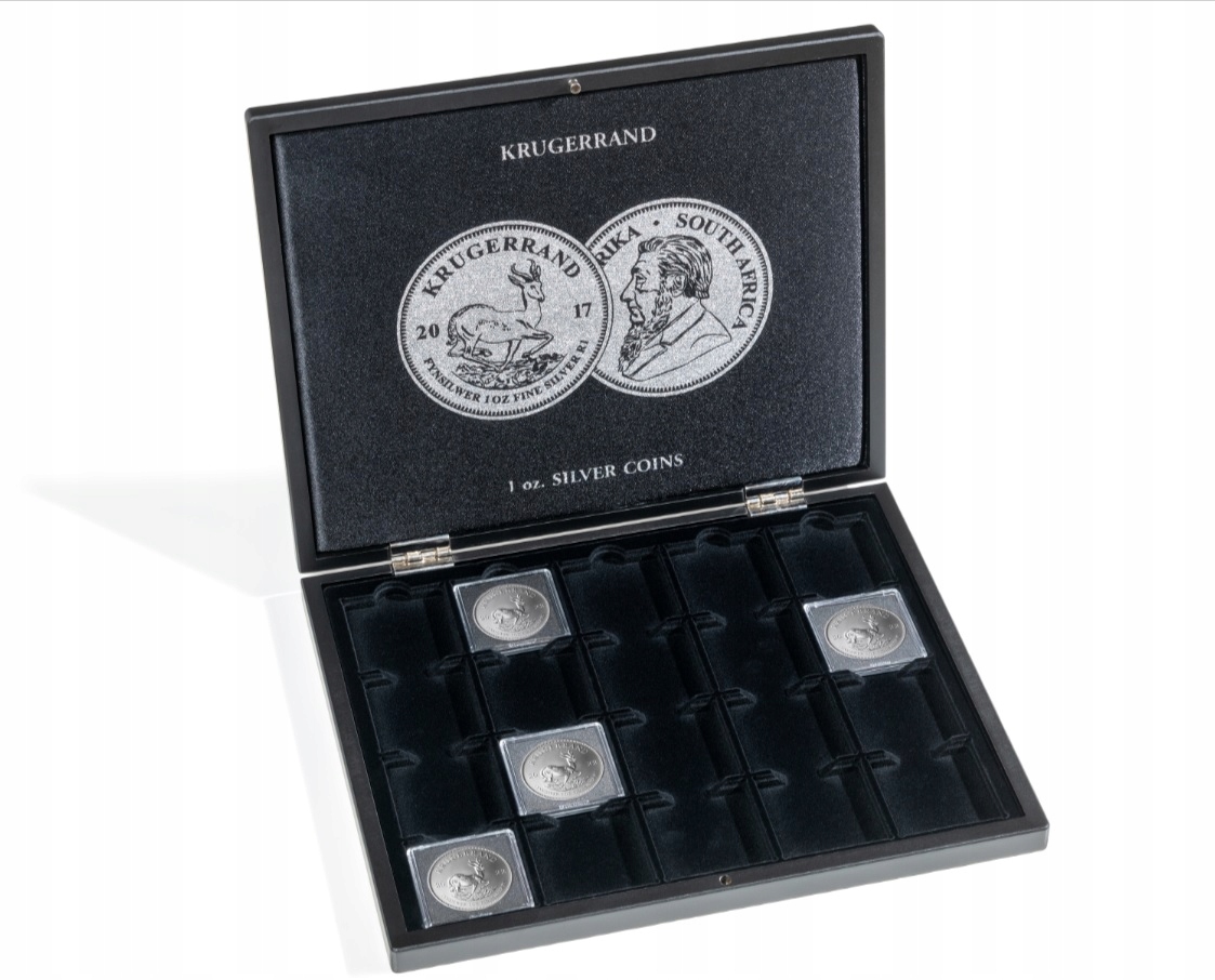 Pouzdro Leuchtturm na stříbrné mince Krugerrand Quadrum