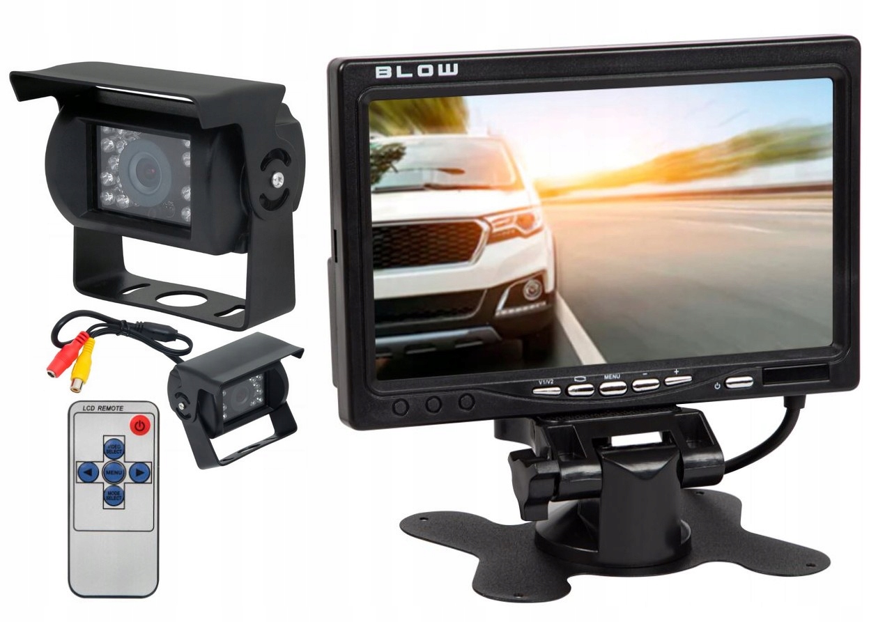 Sada Monitor 7 Led Parkovací Couvací Kamera Tir