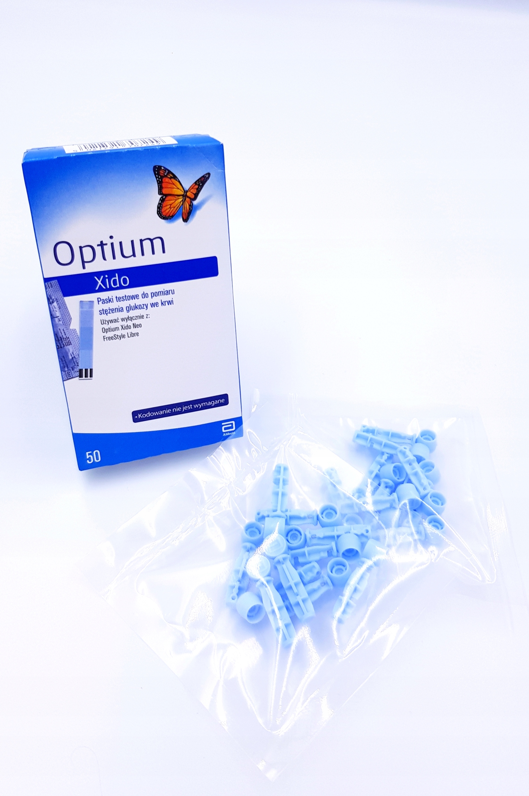 

Paski Optium Xido Do Glukozy 50szt + Lancety 20szt