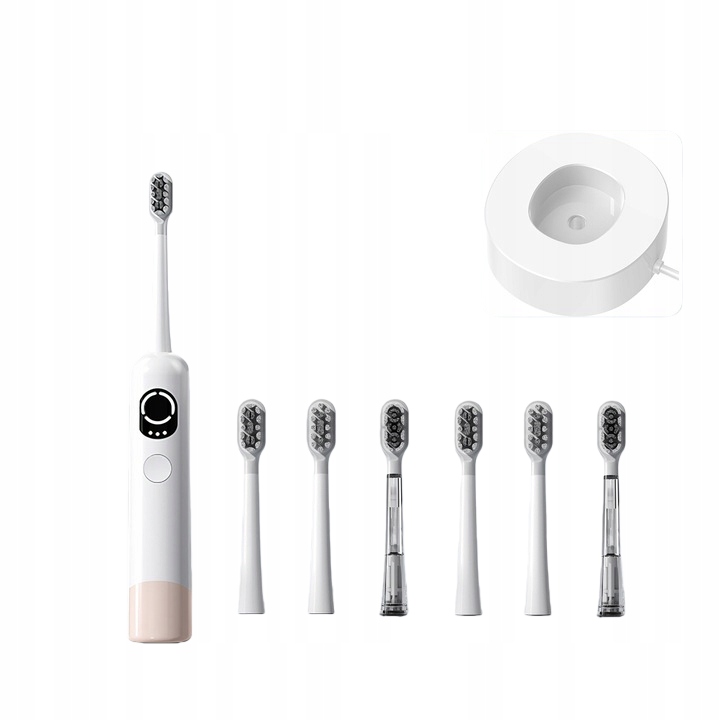Wielotrybowa szczoteczka elektryczna – oscylacje drgania 6 końcówek