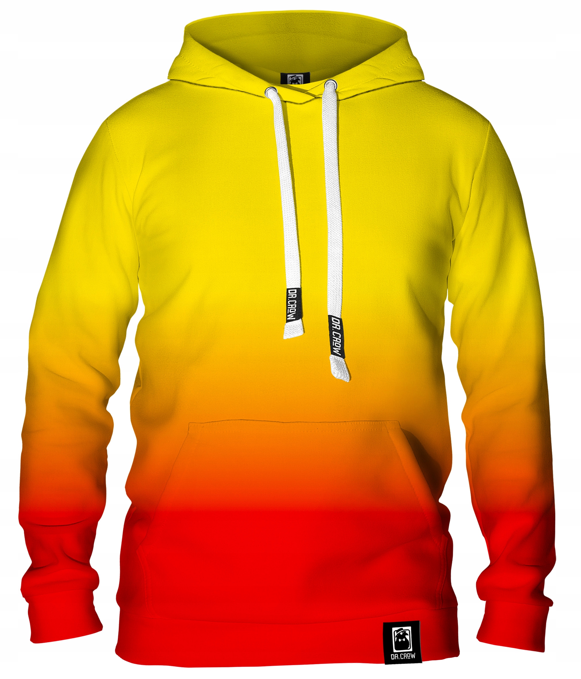 

Męska Bluza Fullprint Dr.crow Ombre Żół-czer L