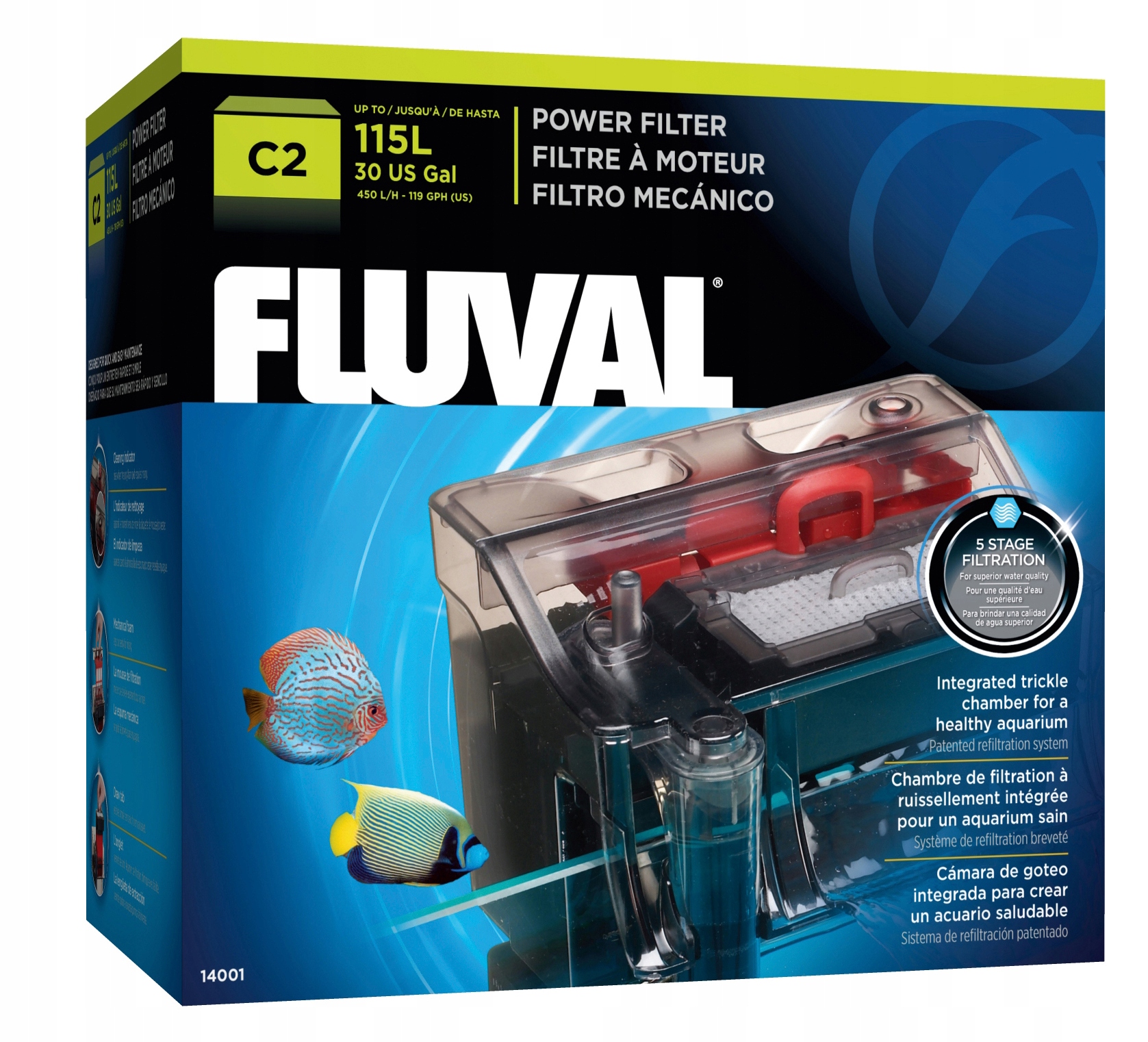 Hagen Filtr kaskadowy Fluval C2 do akwarium 115l