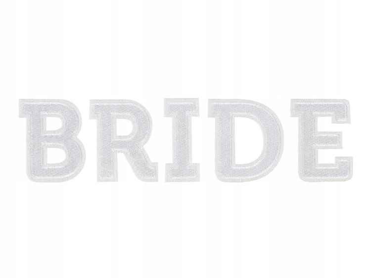 

Prasowanka Naszywka Bride Biała Wieczór Panieński