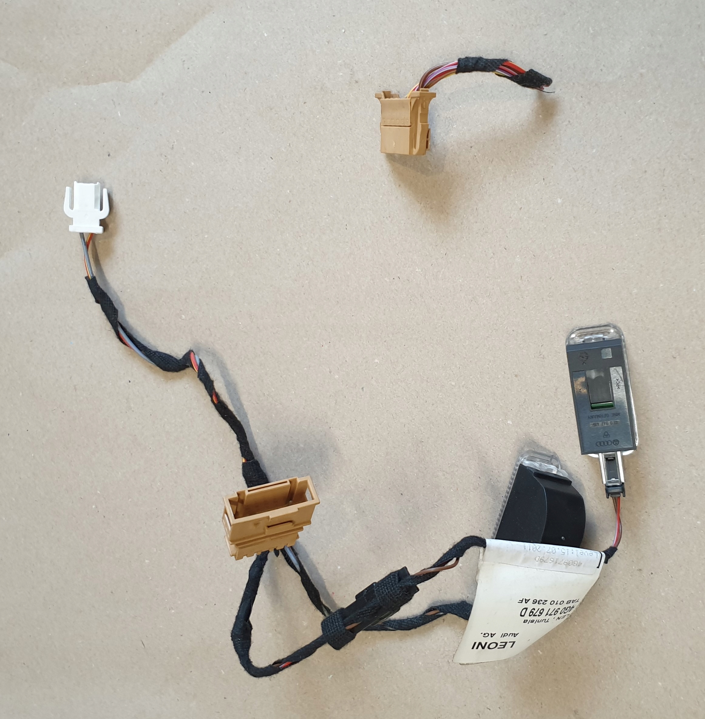 4G0971679D TAB010236AF - Жгут проводов панели перчаточного ящика светодиодная лампа AUDI A6 C7 A7 4G