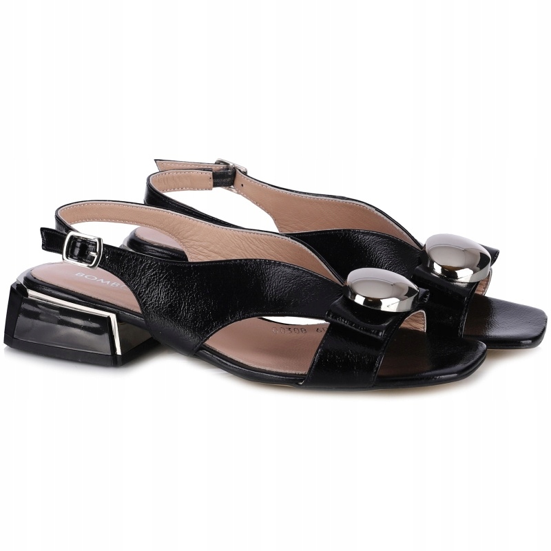 Dámské sandály Bombonella 8T G064 01308 6028-3 černé Kůže Vel. 39