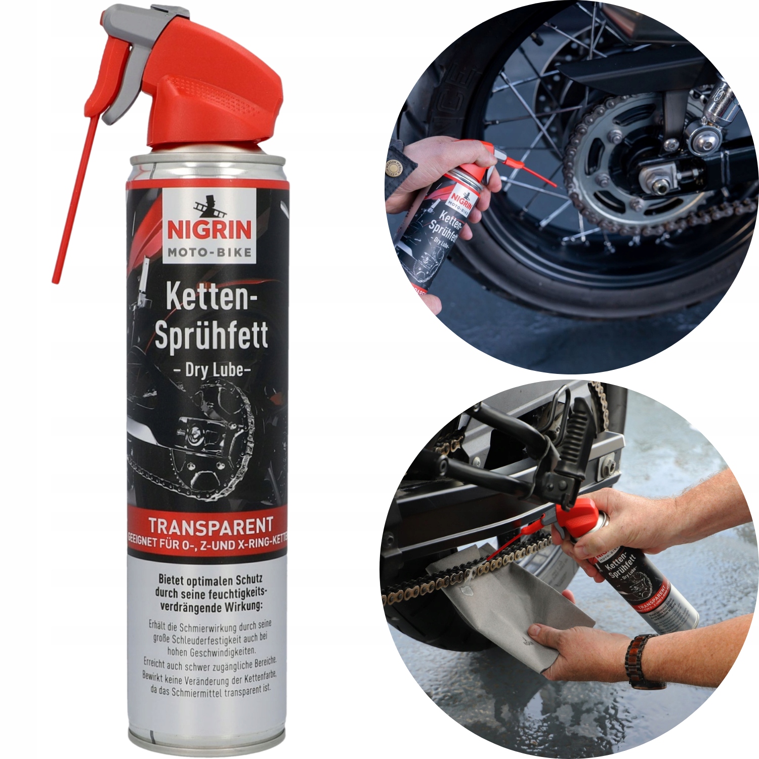 Nigrin Smar do Łańcucha Motocyklowego 400 ml Spray