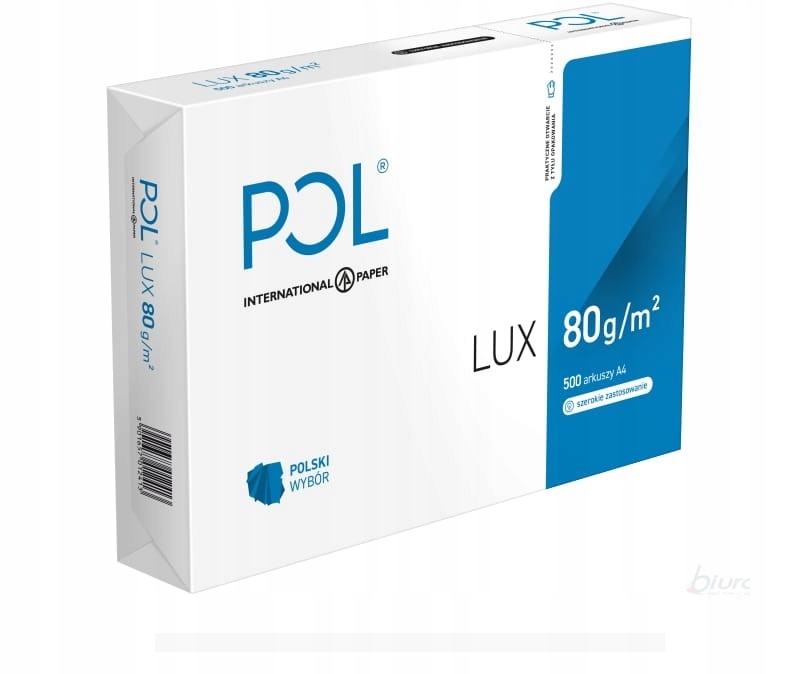 

Papier ksero Pollux A4 80g 1 ryza Extra Biały