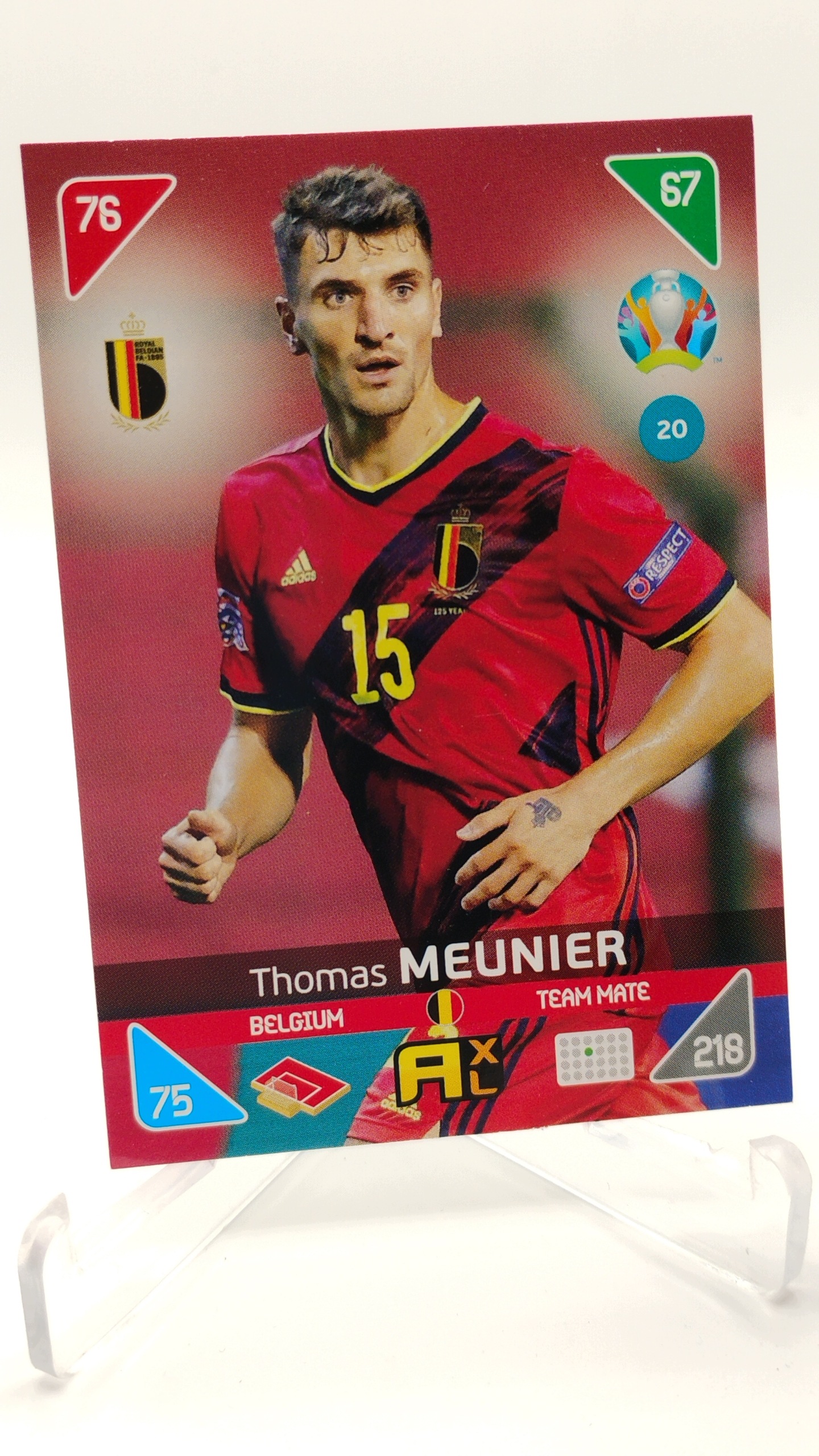 Panini Euro 2020 Kick Off 2021 Team Mate 20 Thomas Meunier Belgia