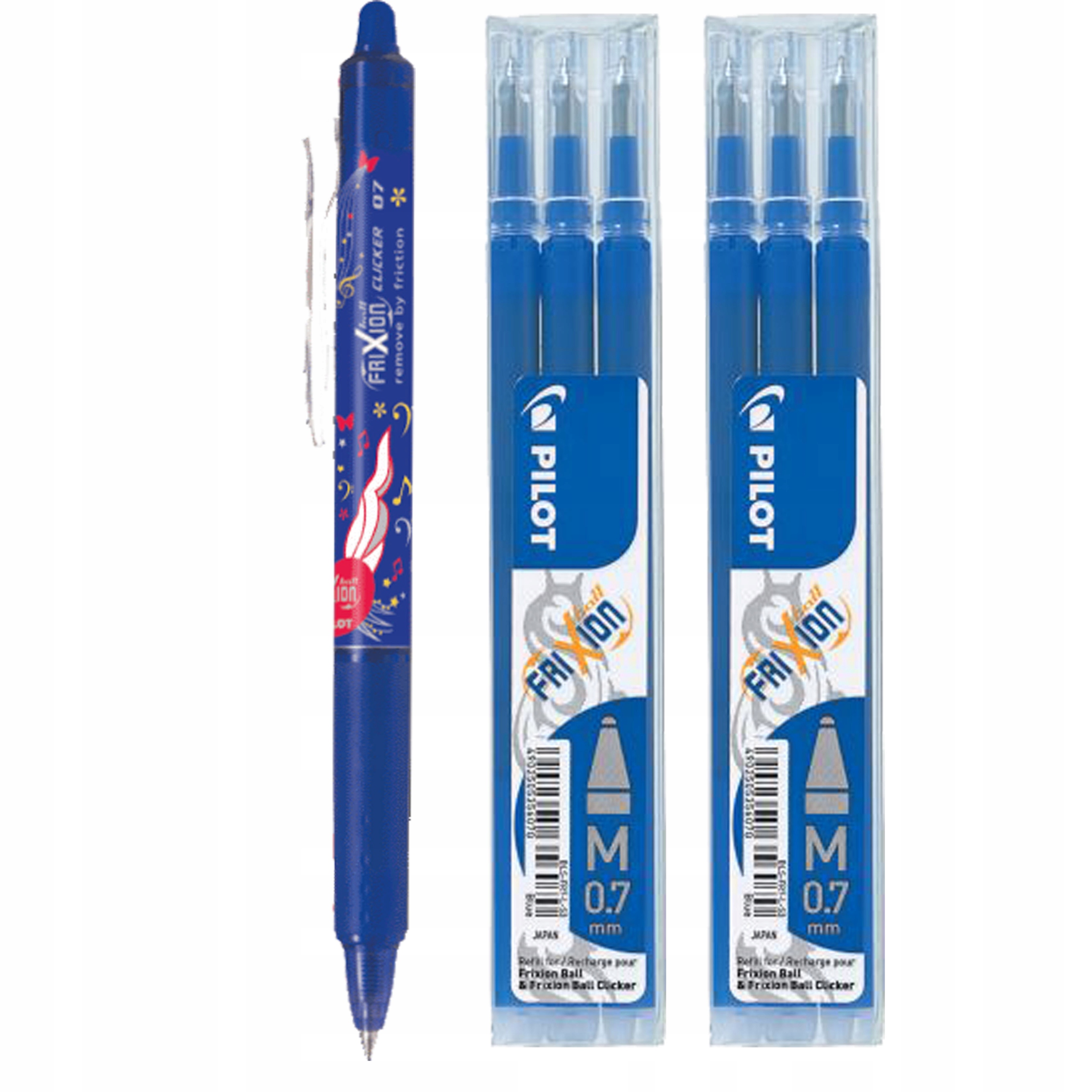 

Pilot Frixion Zestaw Clicker 6 Wkładów Niebieski