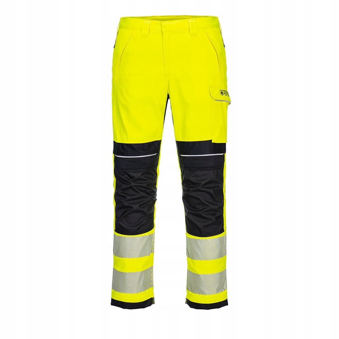 Pracovní kalhoty PW3 Modaflame Hi-Vis Multi-Norm Fr Žlutá/Černá vel. 32
