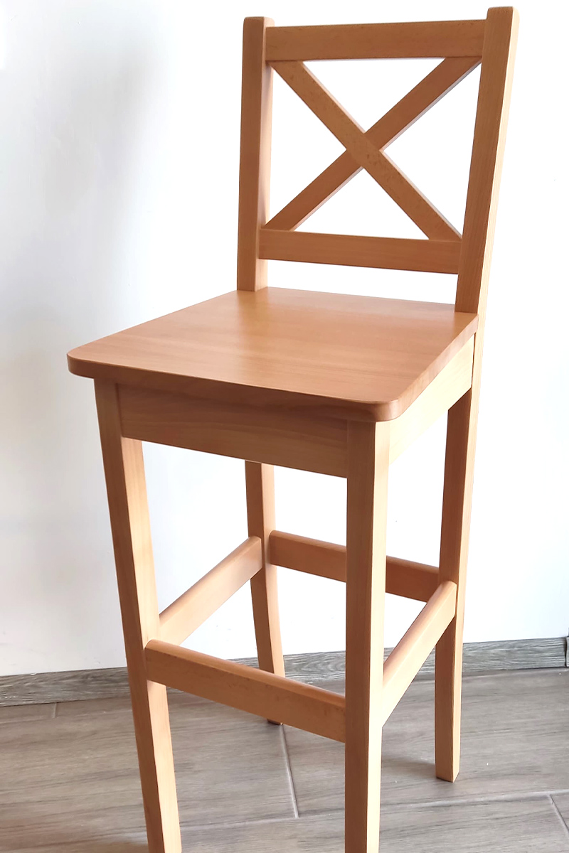 

Hoker Wysokie Krzesło Drewniane Kuchenne MH019