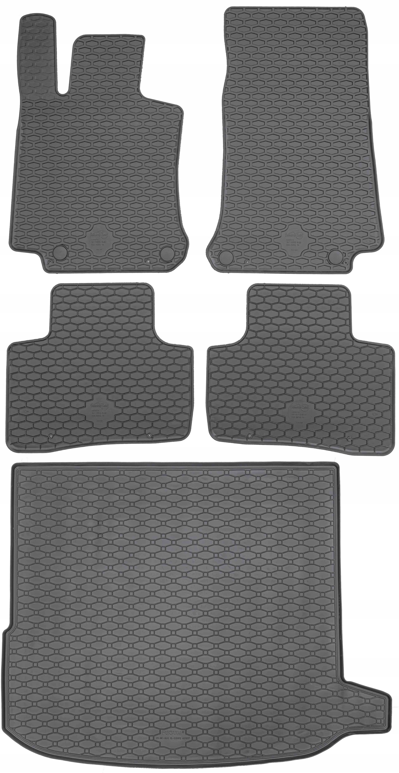 Mercedes Glc C253 Coupe 2016-2022 Sada Koberce batožinový priestor