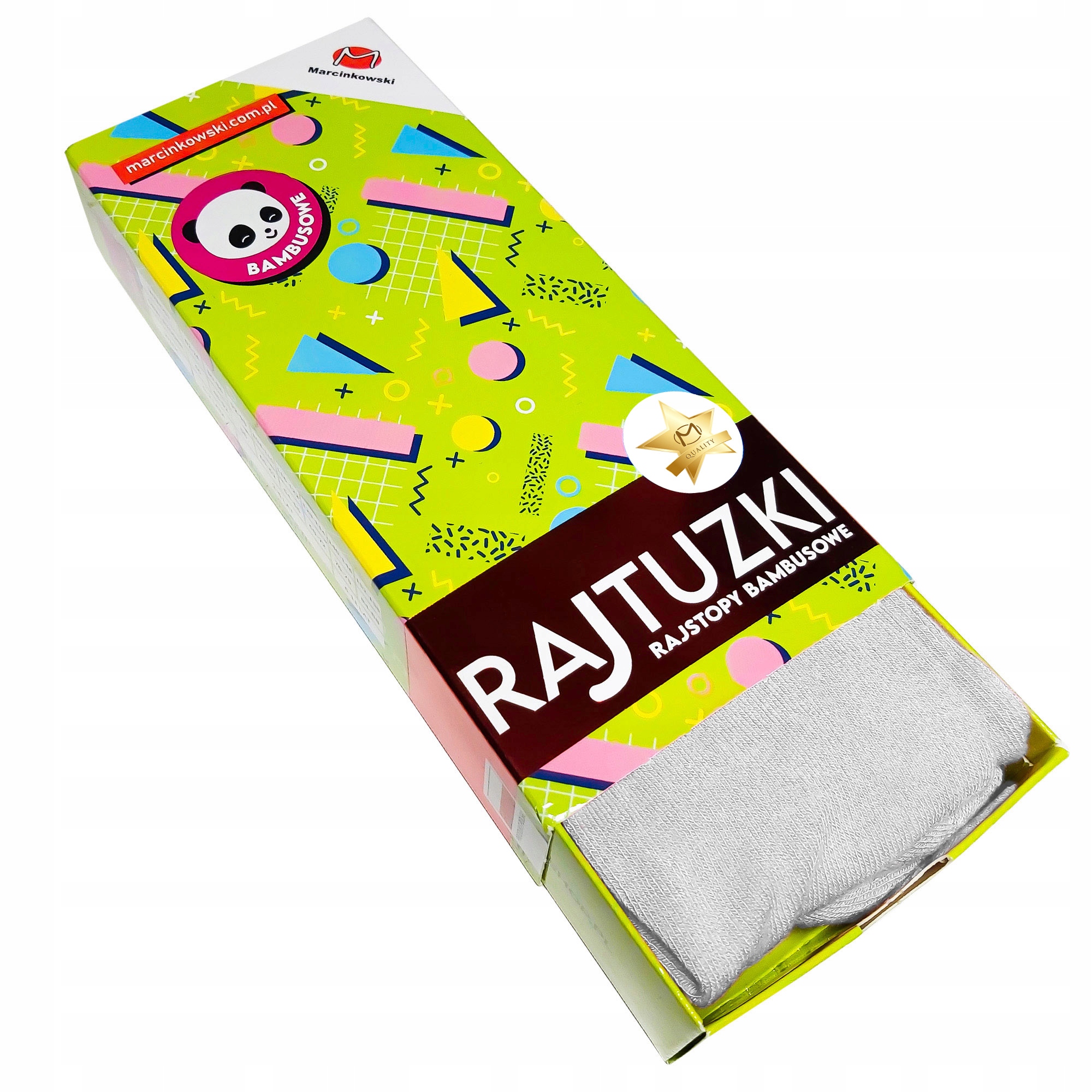 

Dziecięce Bambuoswe Rajtuzki Białe Roz. 104/110