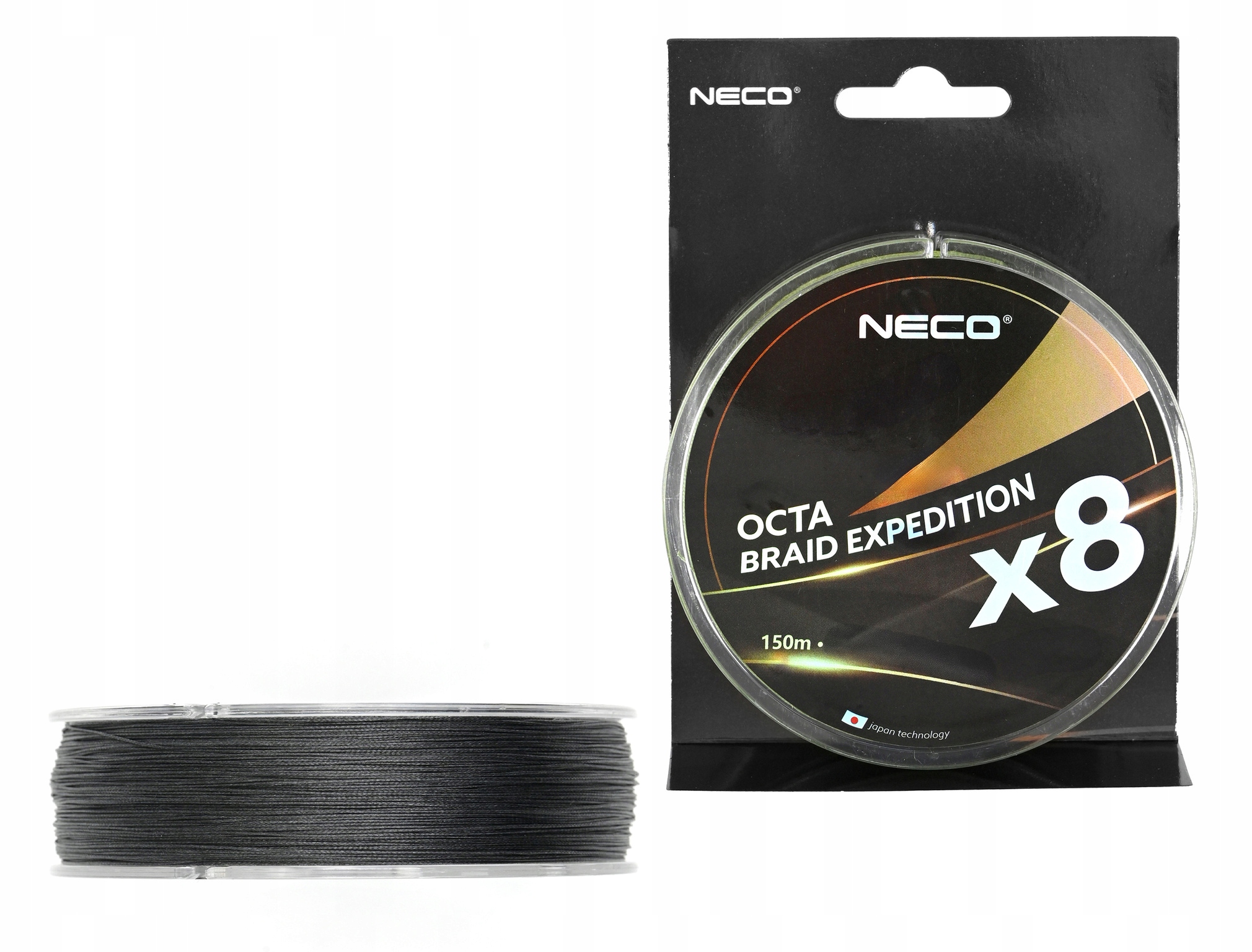 Plecionka Octa Braid Expedition X8 Black 0.18mm/150m