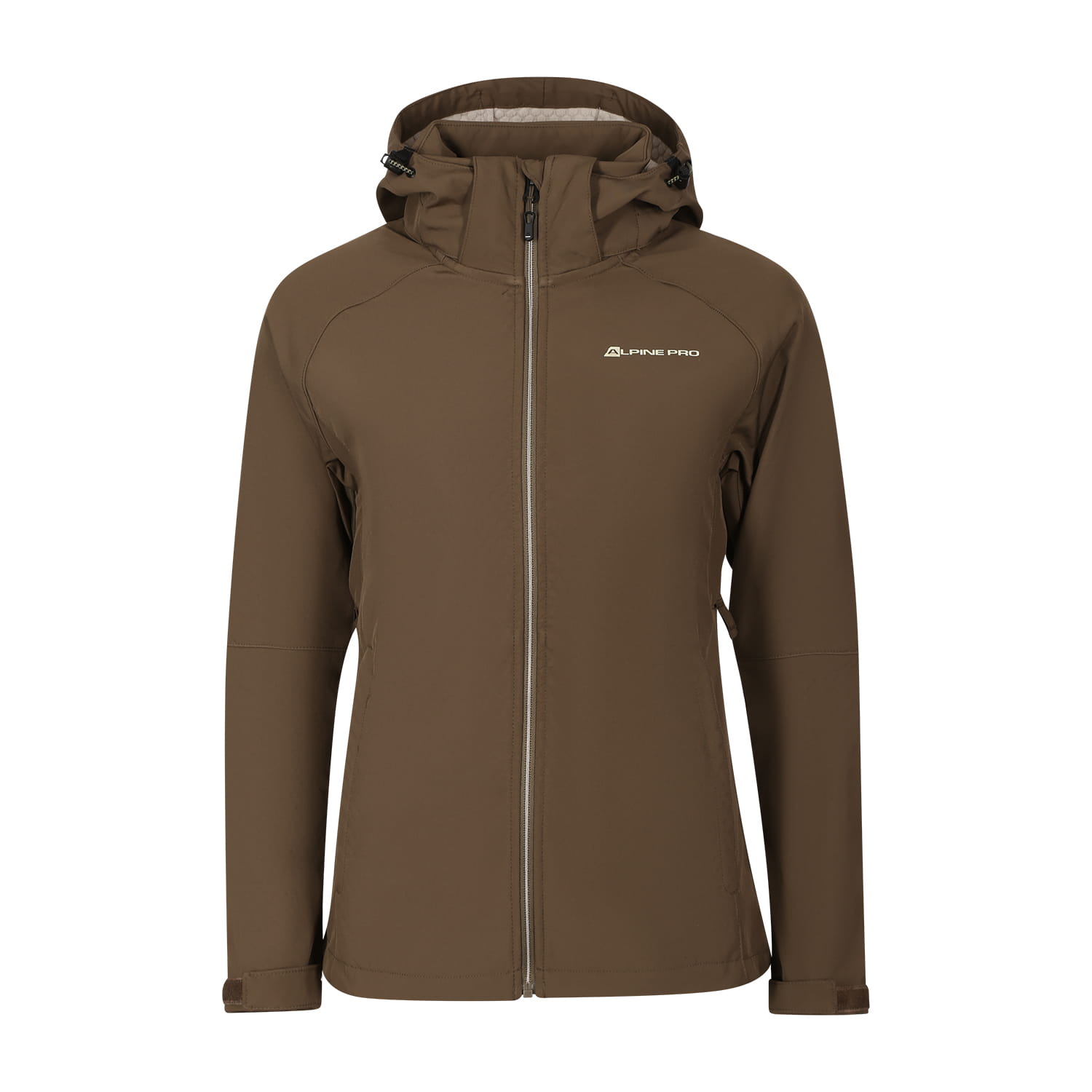 Alpine Pro Kurtka softshell damska Hoora wiatroodporna khaki L