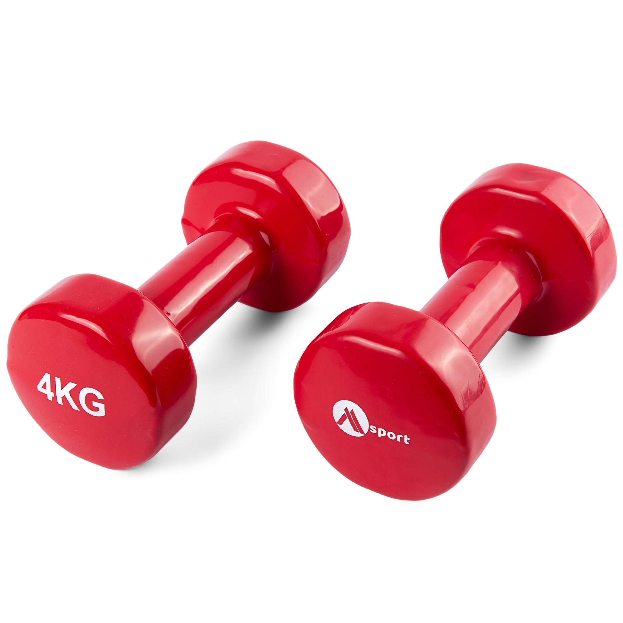Hantle żeliwne z wykończeniem winylowym 2x4kg