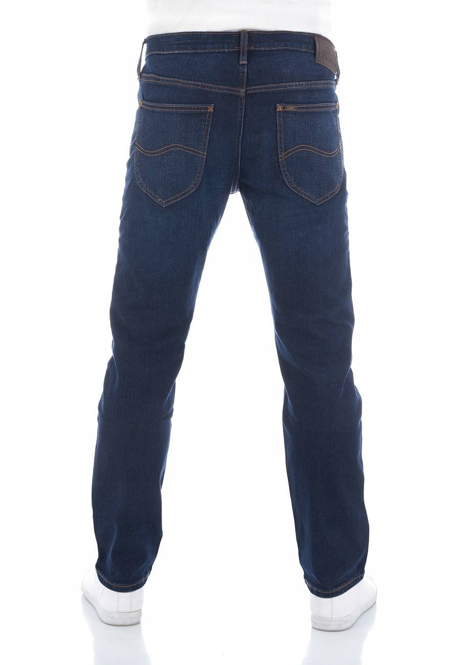 Męskie spodnie jeansowe proste Lee Daren Zip Fly Dark L707SGJW 33/30