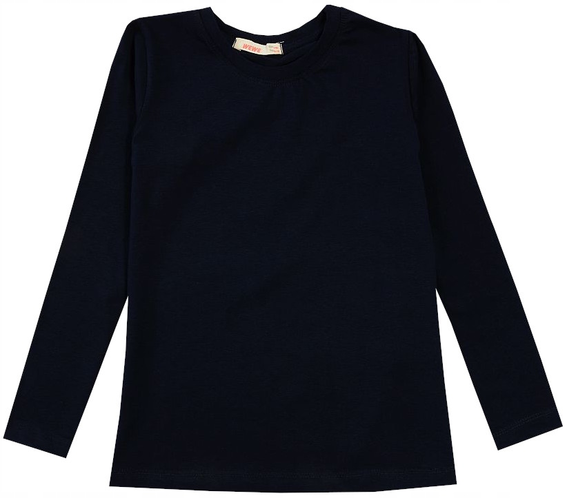 BLUZKA PODKOSZULEK KOSZULKA GŁADKA granat 122 XPE