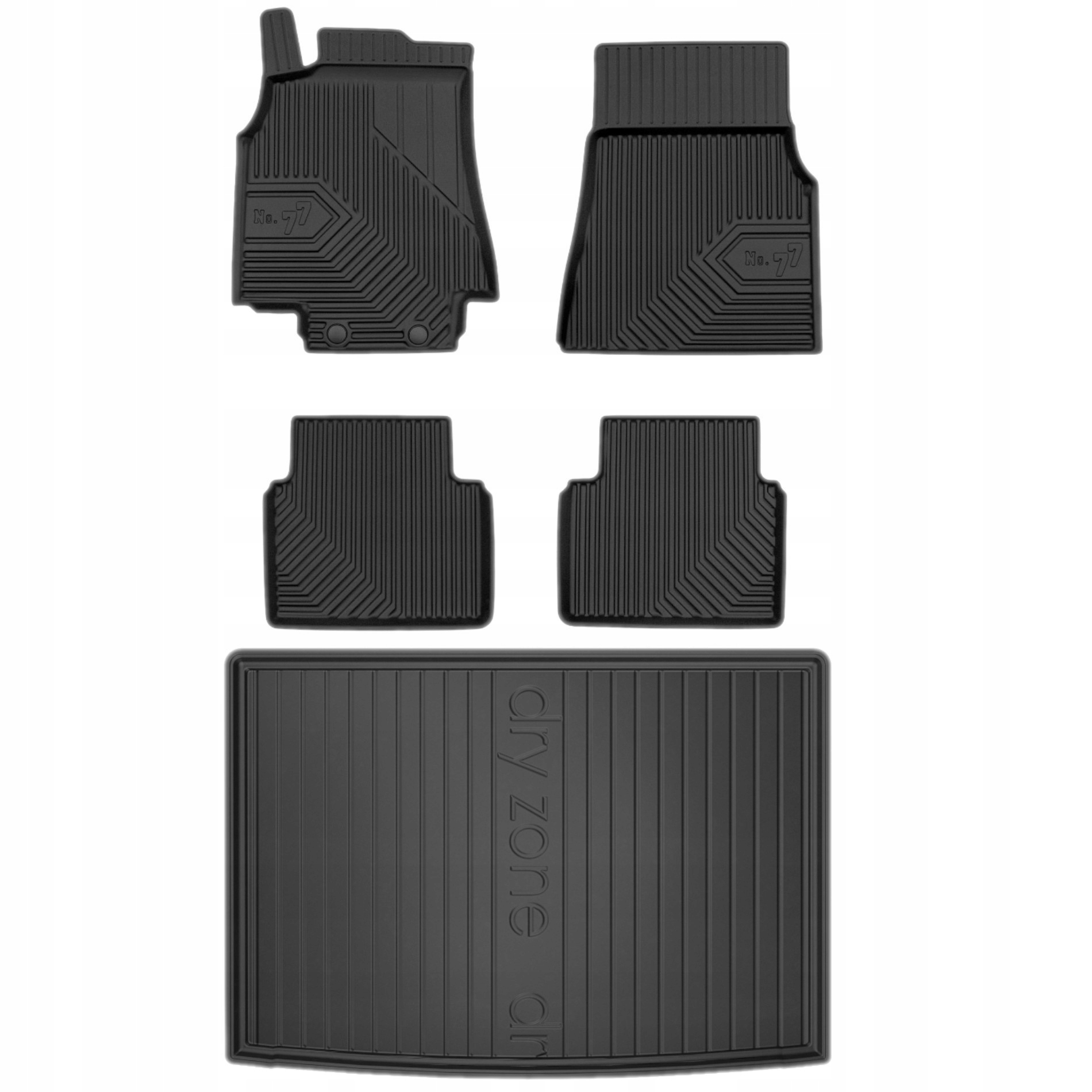 Gumové rohože rohož batožinového priestoru Mercedes B-Klasa W246 2011 – spodná podlaha