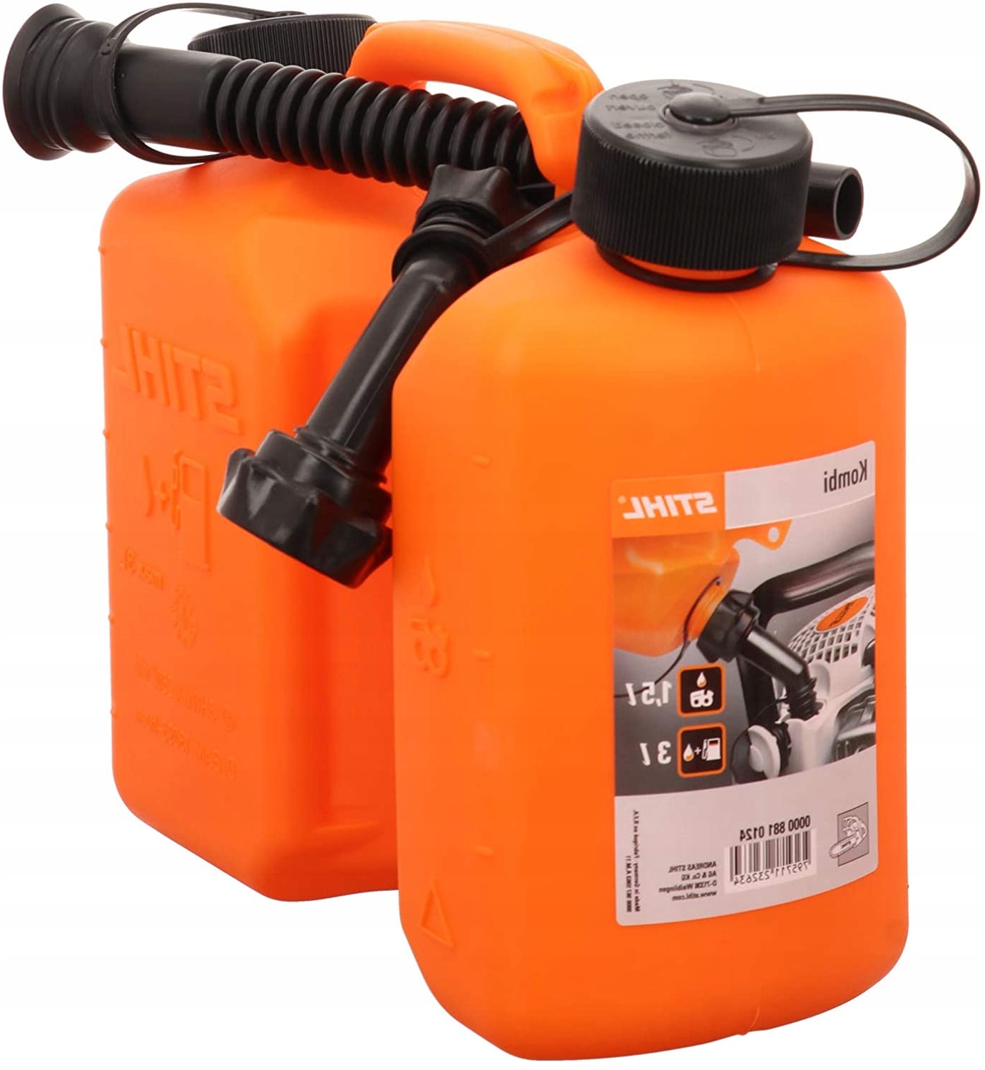 Kombikanister STIHL® , 00008810124, Orange, 3 + 1,5 Liter