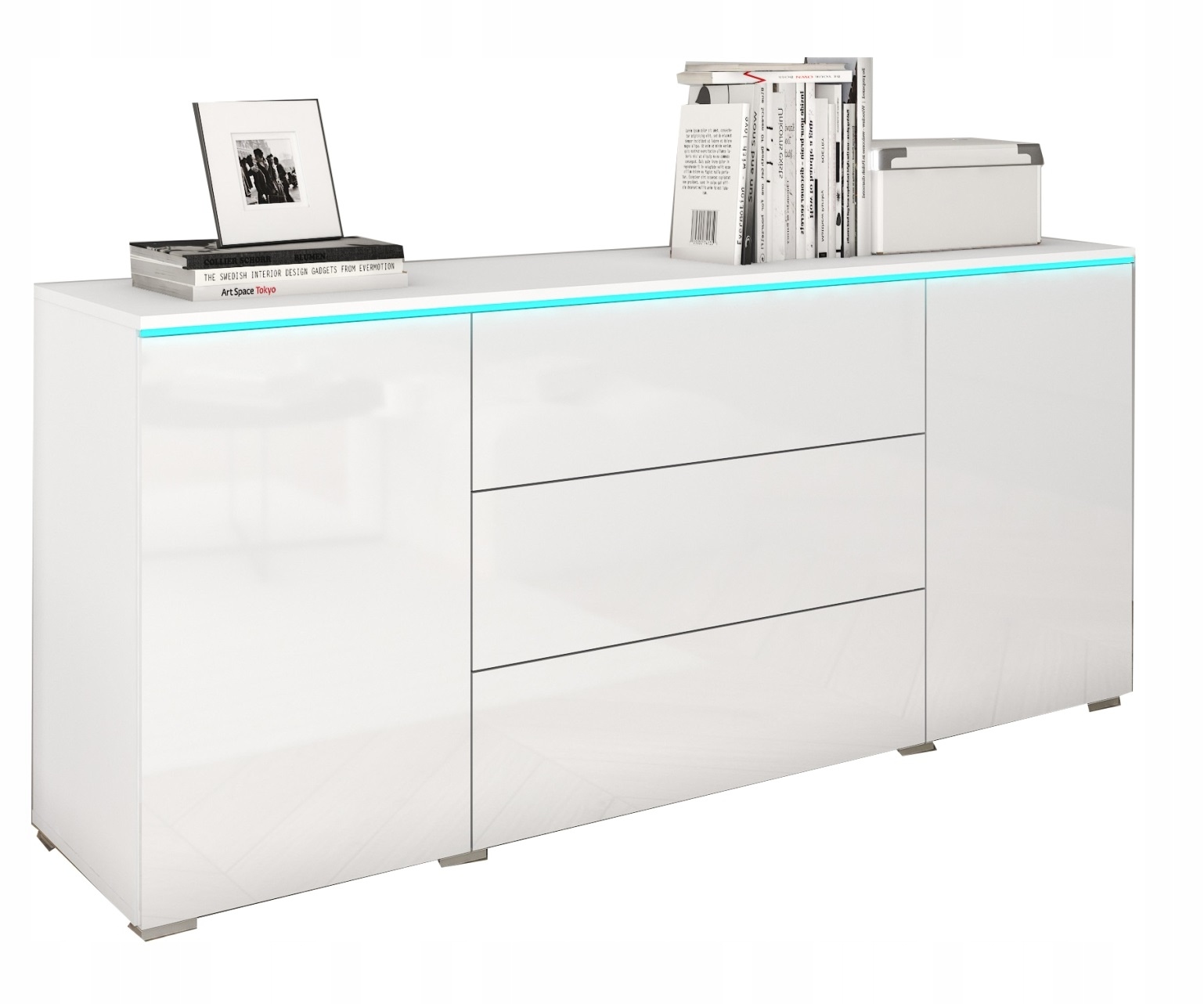 Komoda S Dvoudveřovými Zásuvkami A Nastavitelnými Policemi Vera 150 CM