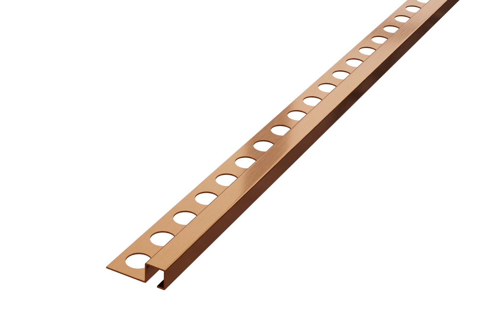 Dokončovací profil měď mat Q 270 cm x 12,5 mm