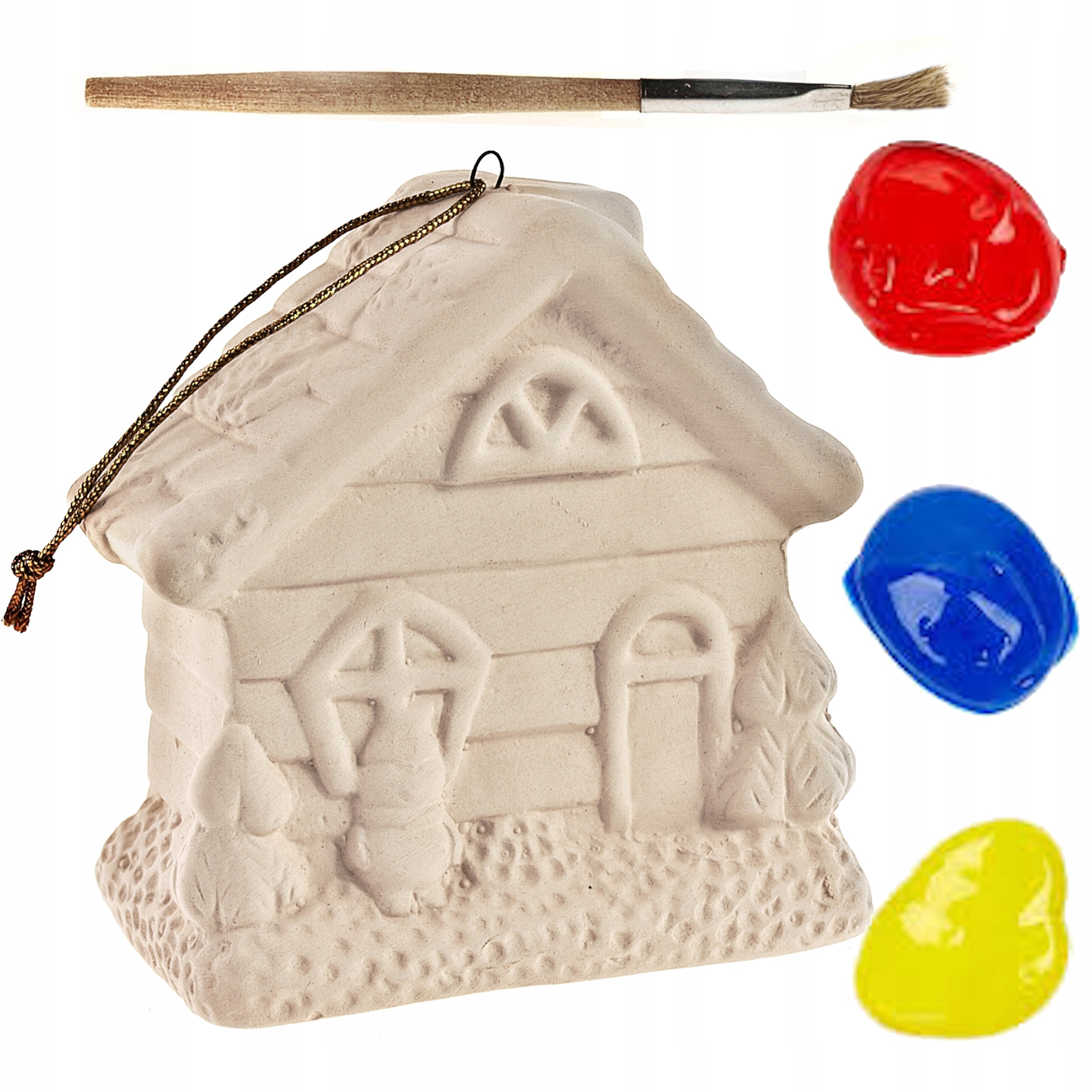 

Figurka Ceramiczna do Malowania Domek Farbki