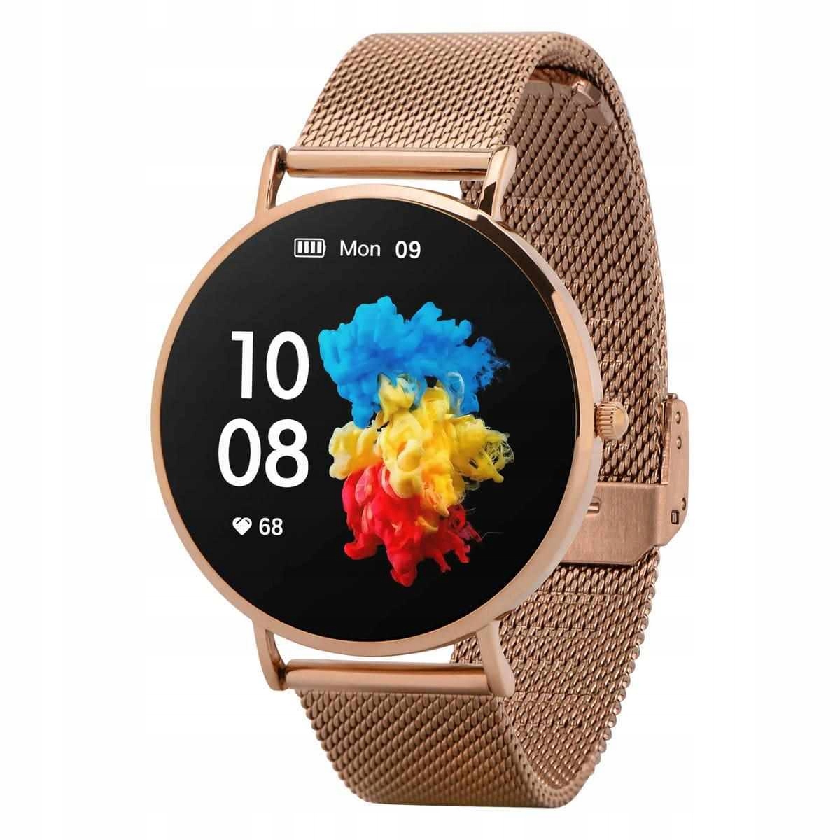 Garett Smartwatch Verona zlatá, ocel Verona_gold_steel