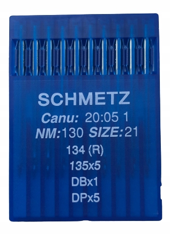 Igły Do Maszyn 135x5 130/21 Gruba Kolba 10 Szt.