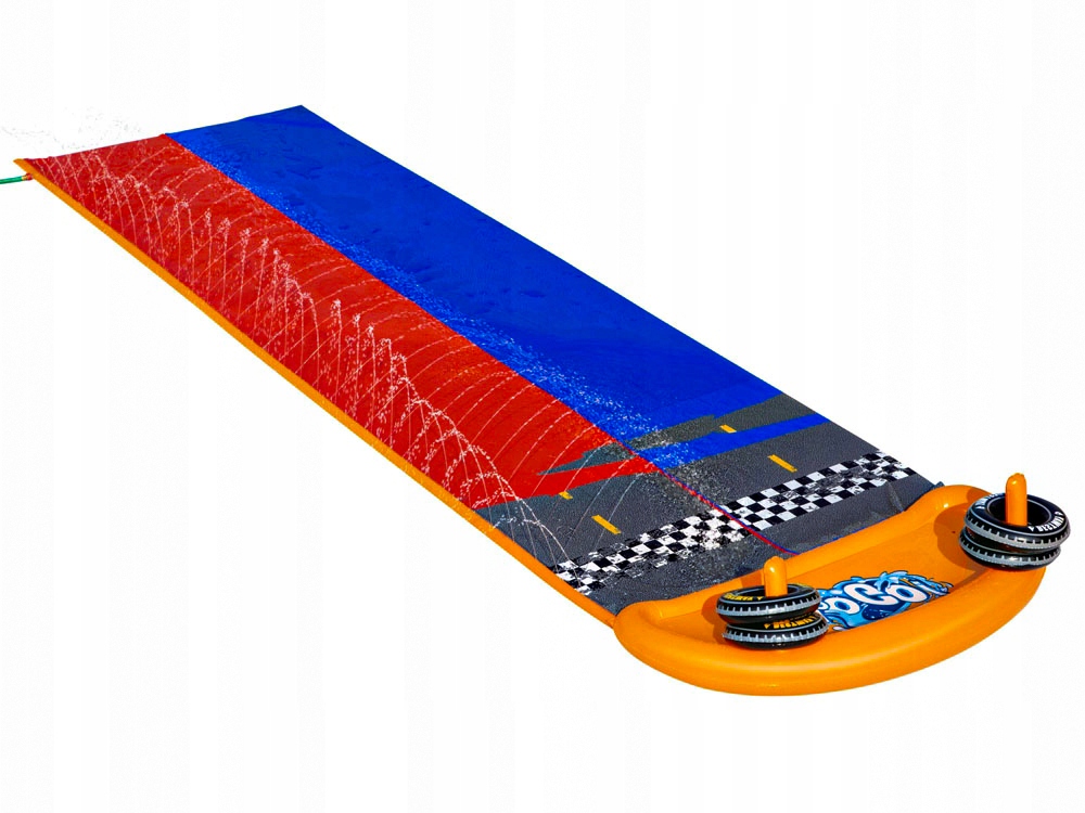 ZJEŻDŻALNIA WODNA ŚLIZG WODNY ŚLIZGAWKA DO OGRODU DLA DZIECI ZABAWA +GRATIS Długość 488 cm