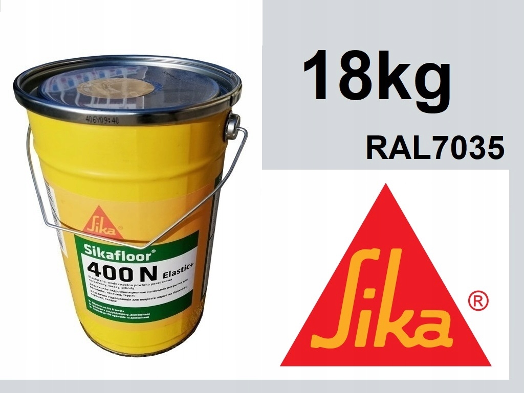 18kg Zewnętrzna Żywica na Taras farba do betonu Silka Sikafloor 400N 7035