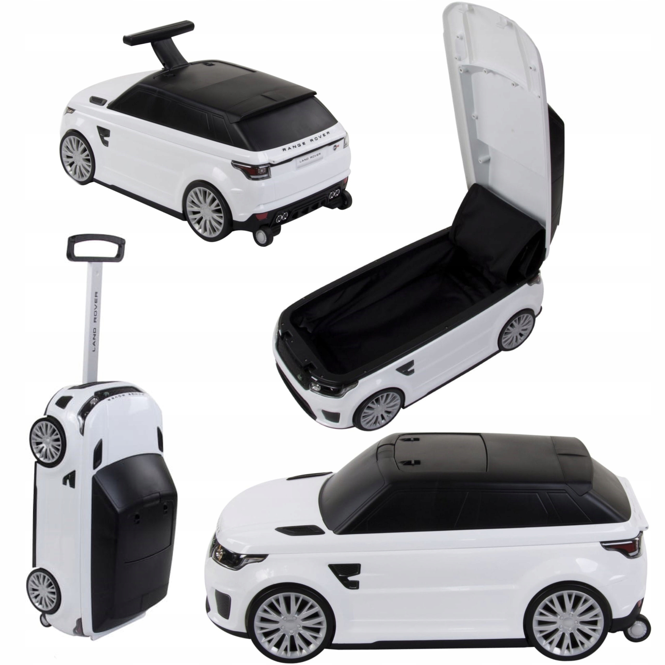 Kufr Odrážedlo Land Range Rover Auto Pro Děti Bílý Coil
