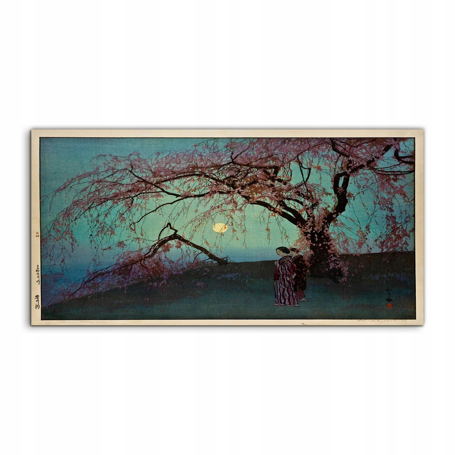 

Fotoobraz 120x60 na ścianę Japonia Księżyc Drzewa