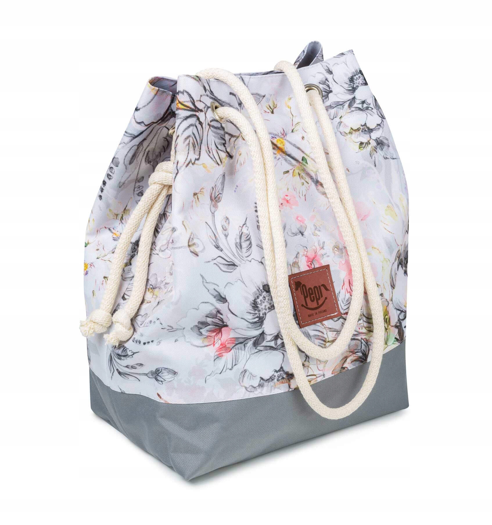 PEPI TOREBKA DAMSKA SHOPPER TORBA PODRĘCZNA KWIATY Wzór dominujący roślinny