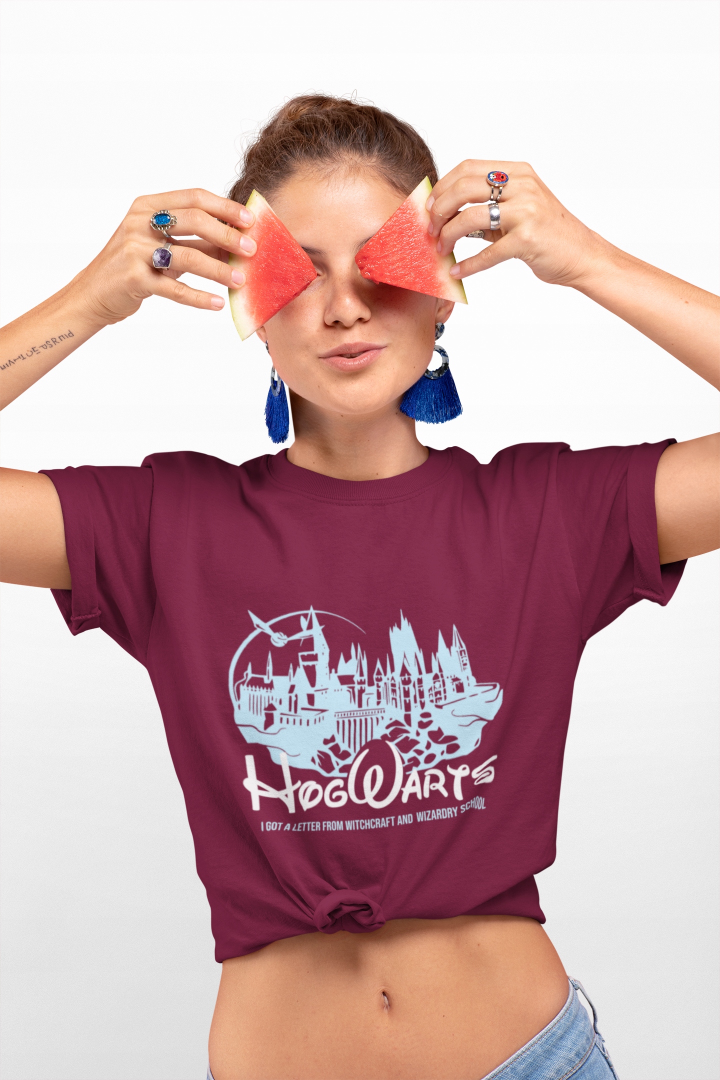 T-shirt Harry Potter - zamek Hogwart L koszulka