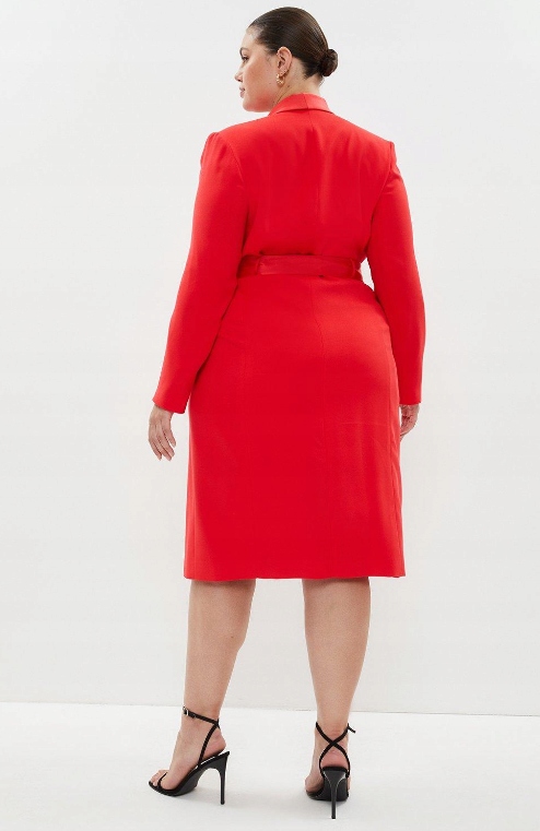 Coast Sukienka Brązowa Plus Size 52 1YŻF
