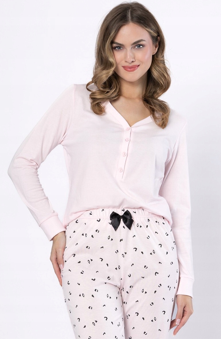 Leveza Dámské Rozepínací Noční Afra 1617 Růžová 42 XL