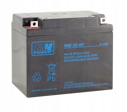 Akumulator Mw Power 6V 20Ah Mw 20-6F