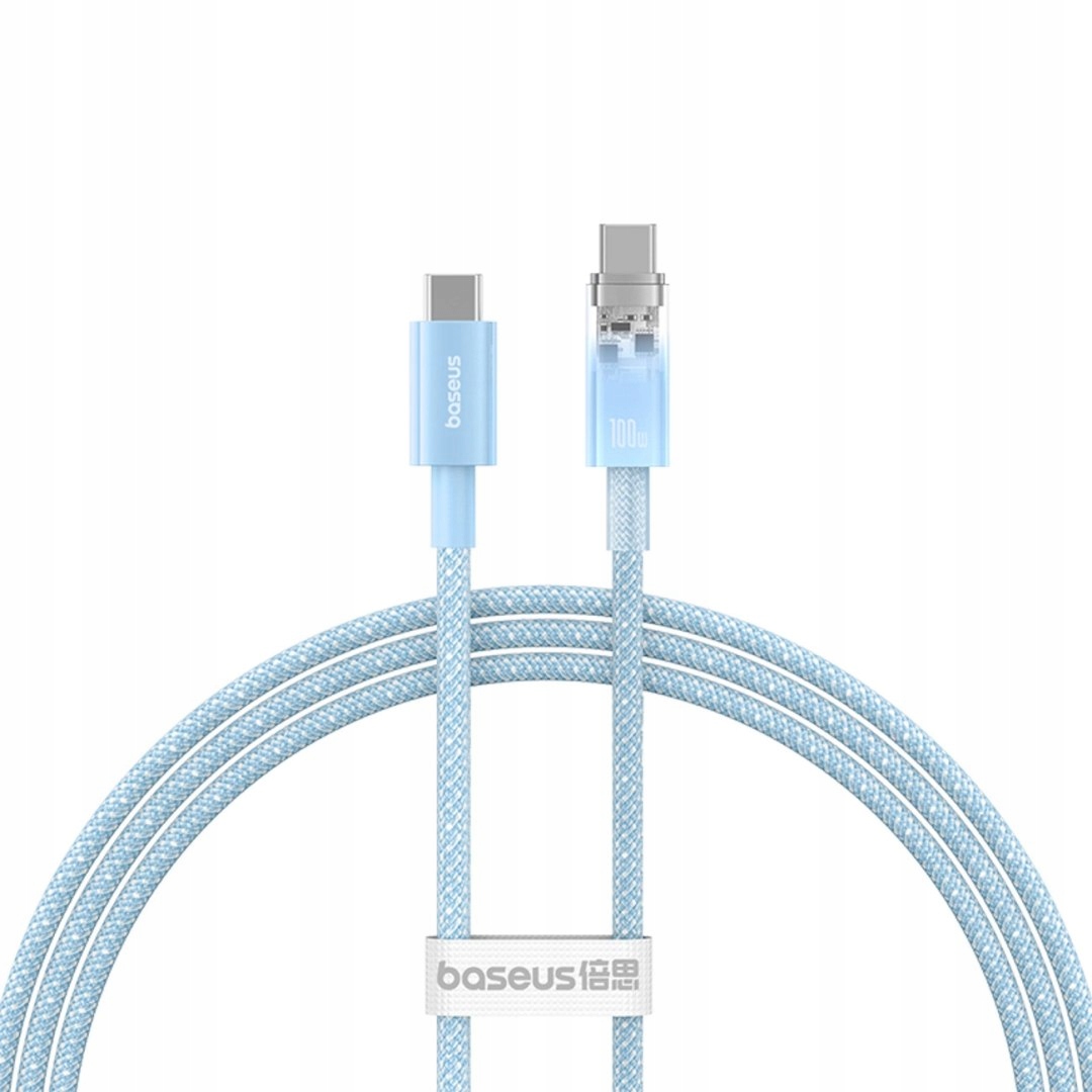 Kabel Baseus Explorer 100W Usb-c Usb-c z inteligentnym czujnikiem tempera