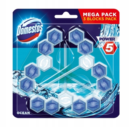 

Domestos, Zawieszka do Wc, Ocean, 3 x 55g