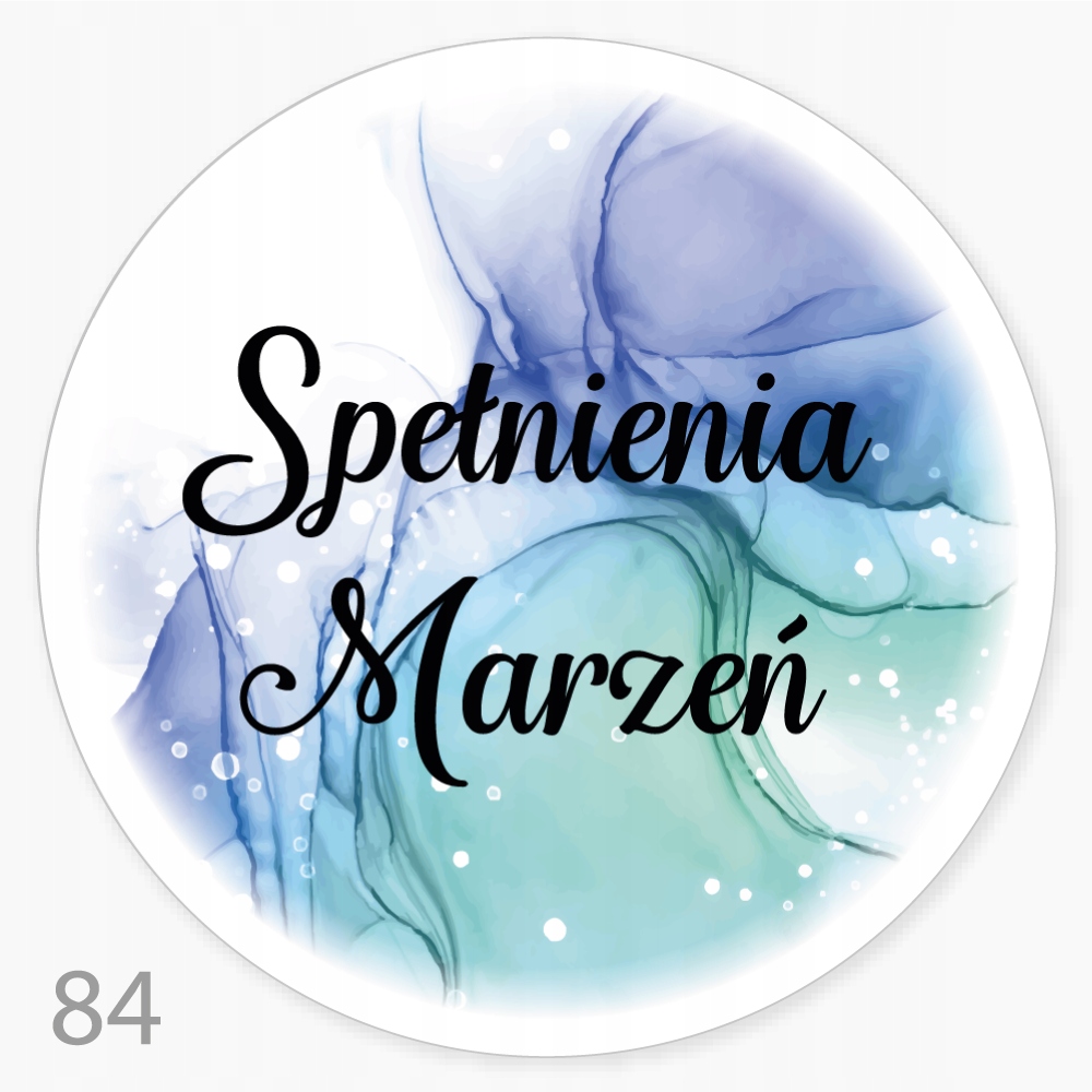 

Naklejka Spełnienia Marzeń fi55 48szt
