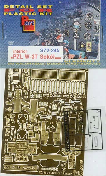 Part S72-245 1/72 Pzl W-3T Sokol interiér (aj Model)