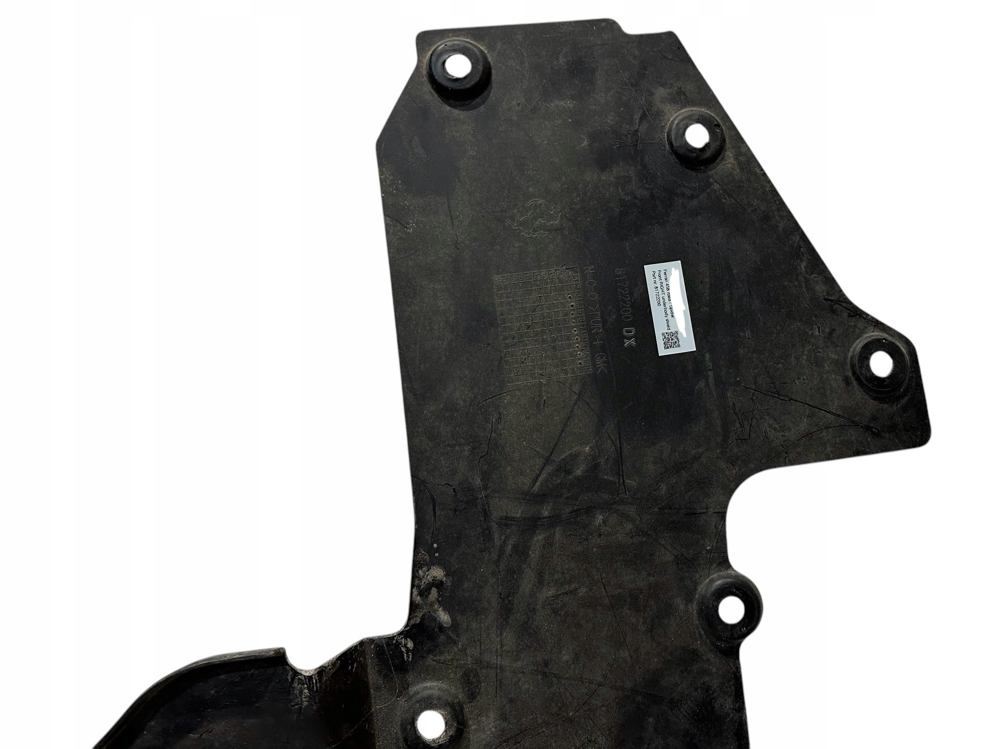FERRARI 458 ITALIA ABDECKUNG BLENDE ABDECKUNG UNTERFAHRSCHUTZ RH 81722200