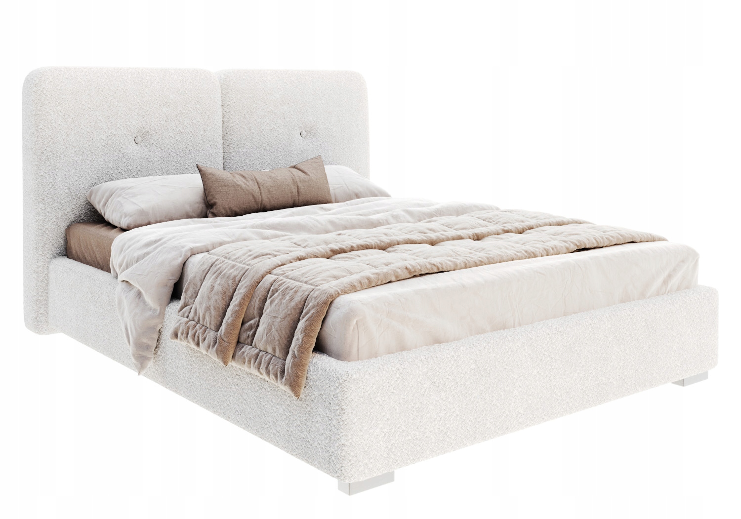 Čalouněná postel Totto 120x200 s úložným prostorem a prošívaným čelem