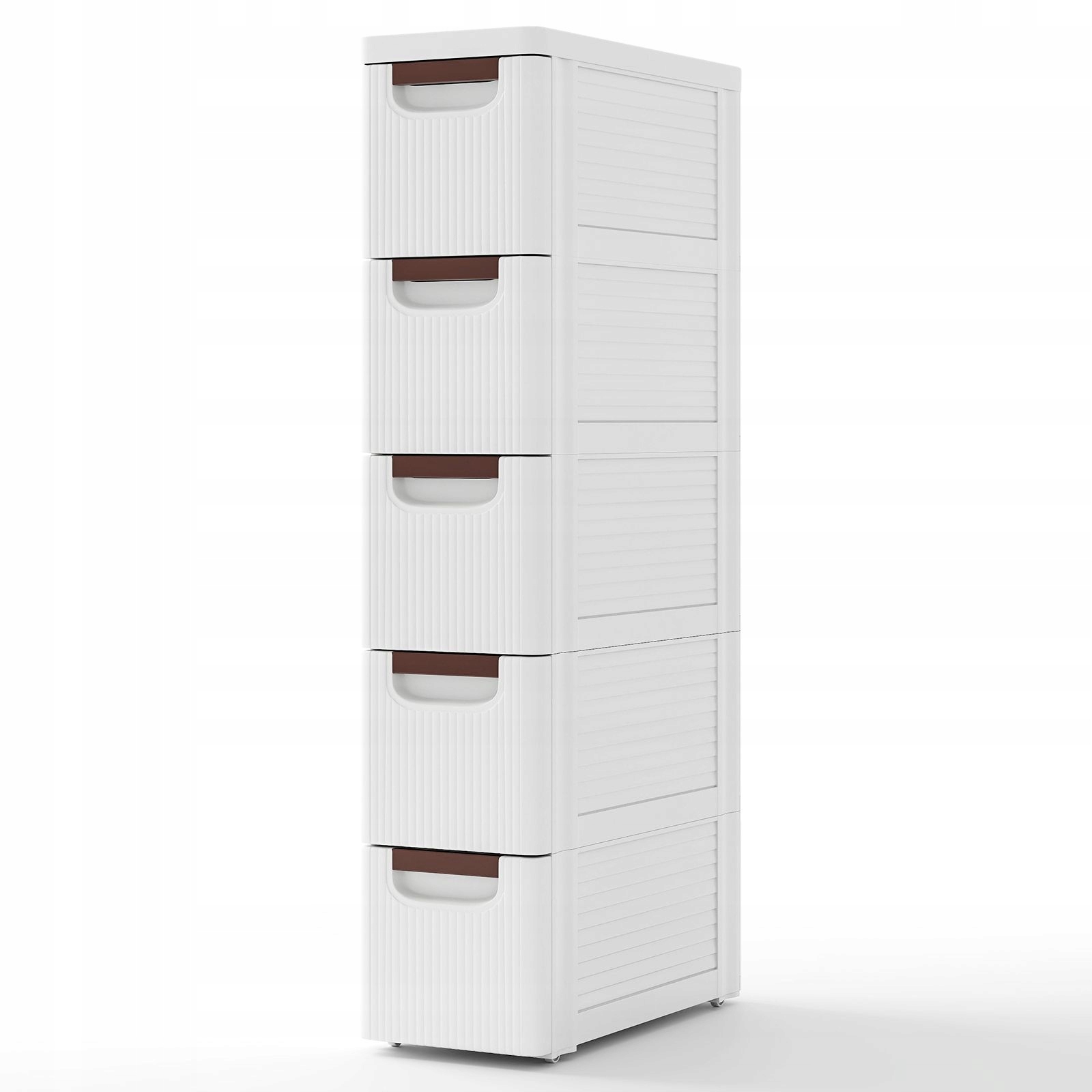 Kúpeľňový regál Costway odtiene béžovej farby 42 x 19 x 91 cm