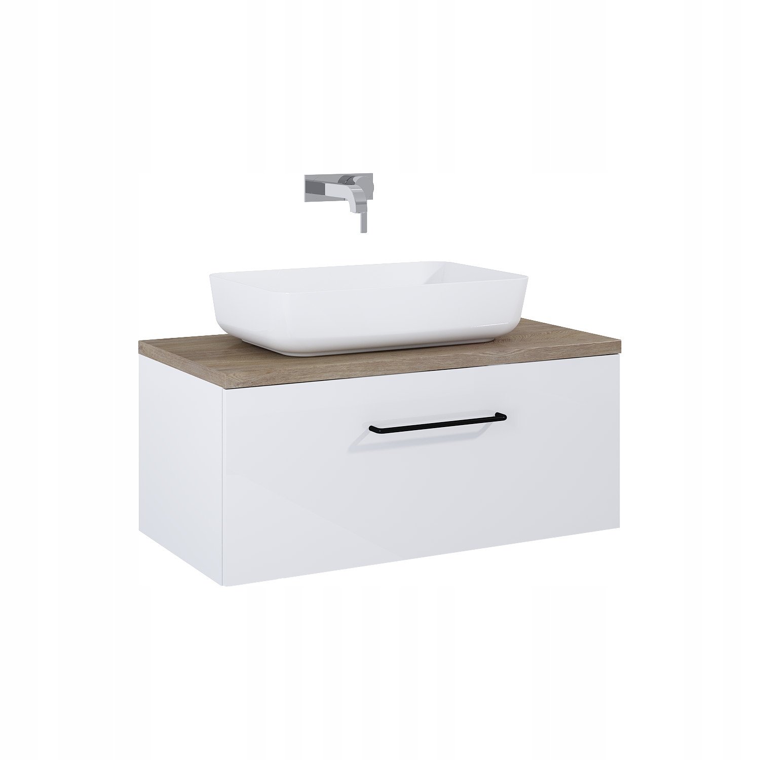 Futuris szafka 90 1S 1 szuflada 900 x 456 x 370 mm white