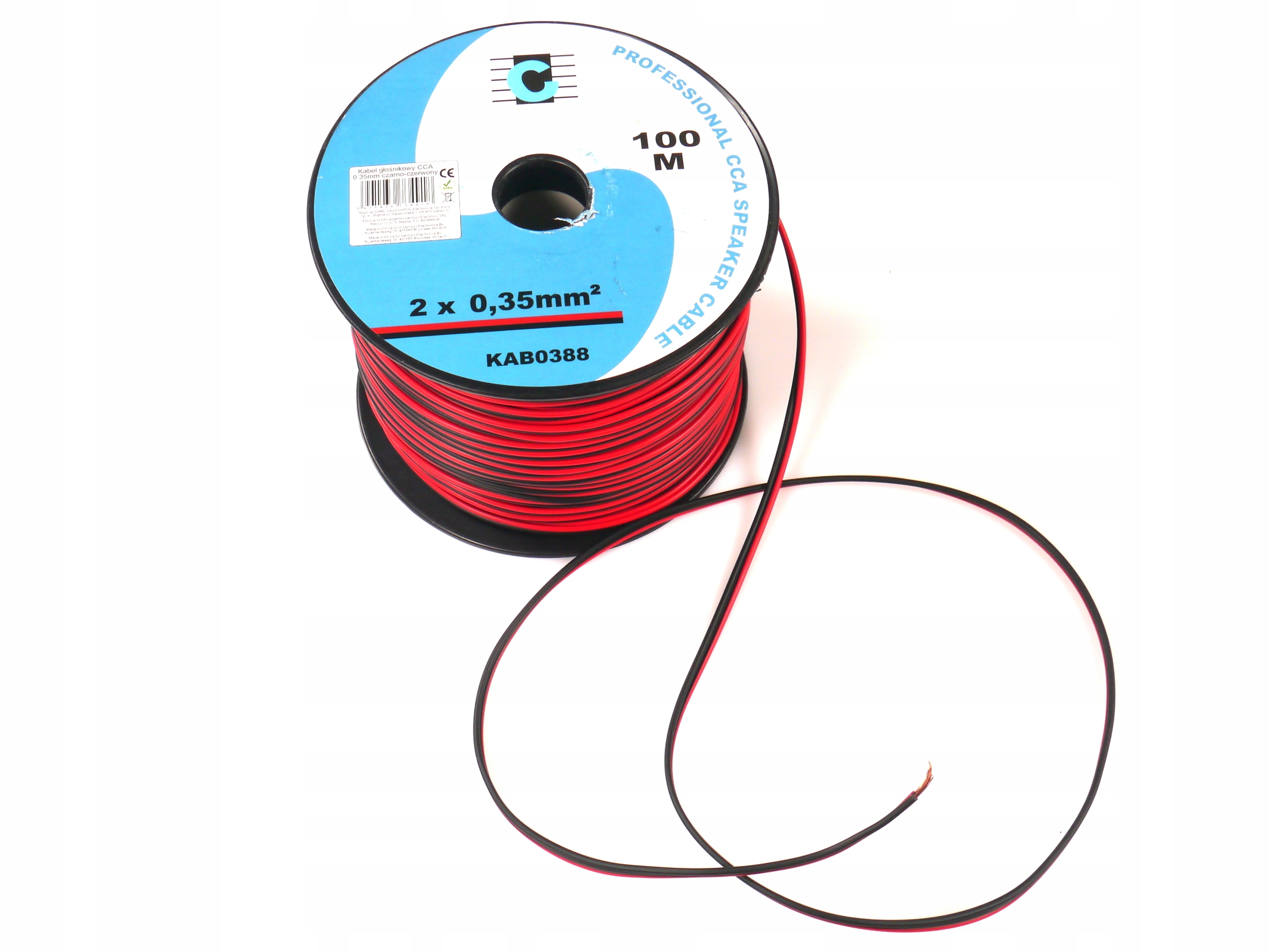 

Kabel Dwużyłowy Do Taśm Jednokolorowych 2x0,35mm