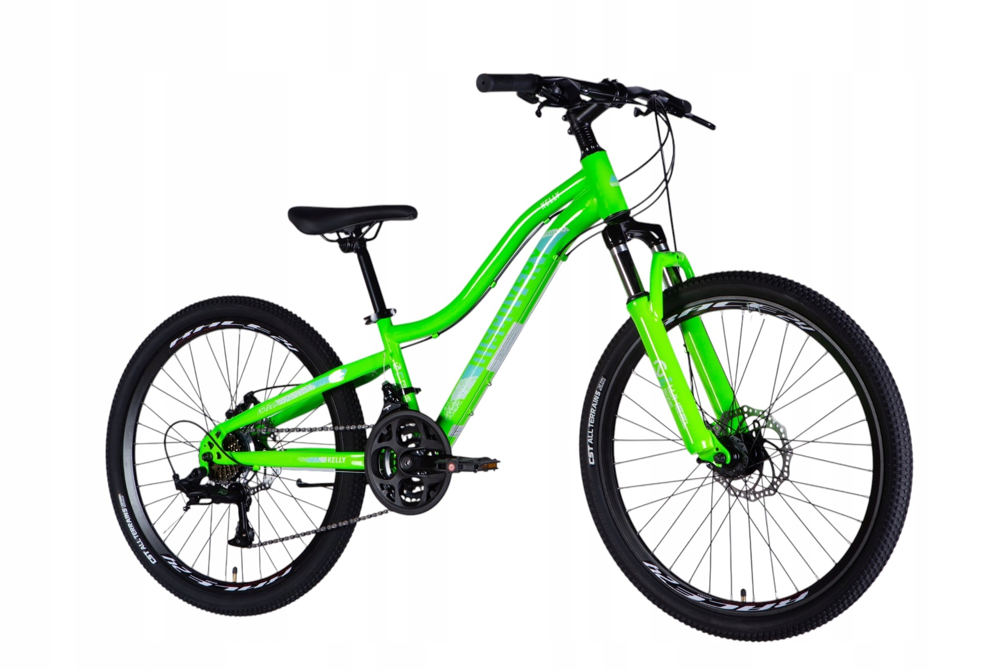 Rower Górski Mtb 24 Cali Na Komunię Amortyzacja Hamulce Tarczowe 130-145cm